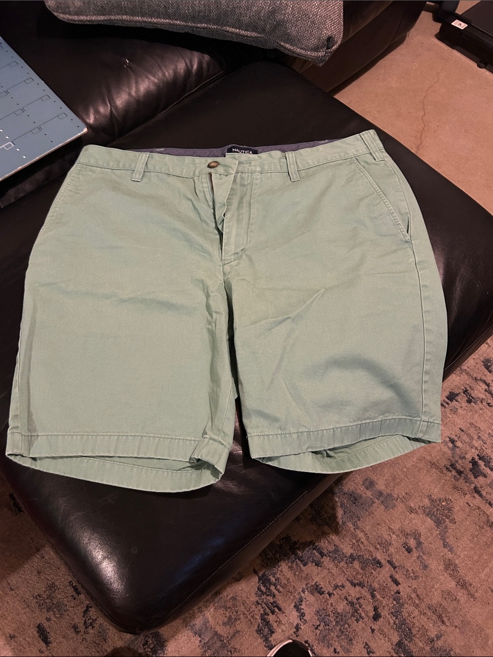Nautica Mint Green Casual Cotton Shorts 36W